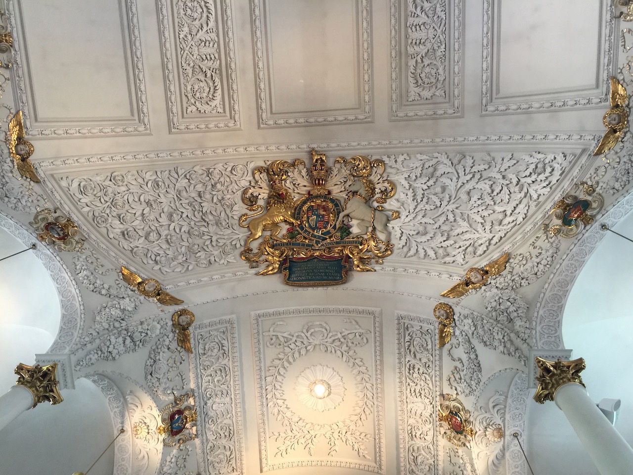 Detail on ceiling of St. Clement Danes Church